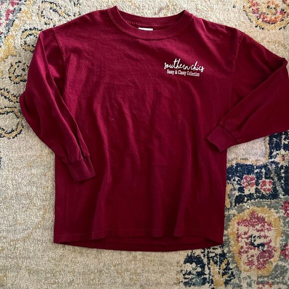 Southern Chics “Sassy & Classy Collection” Long Sleeve Tee – Size Girls Large - Picture 1 of 4